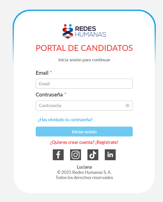 Login Candidate